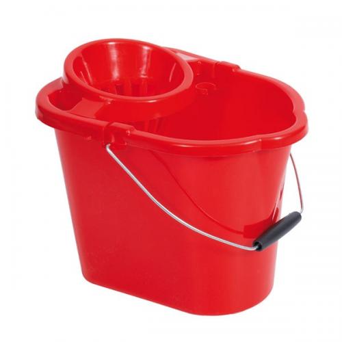 Mop Bucket Plastic 14lt - R/B/Y/G